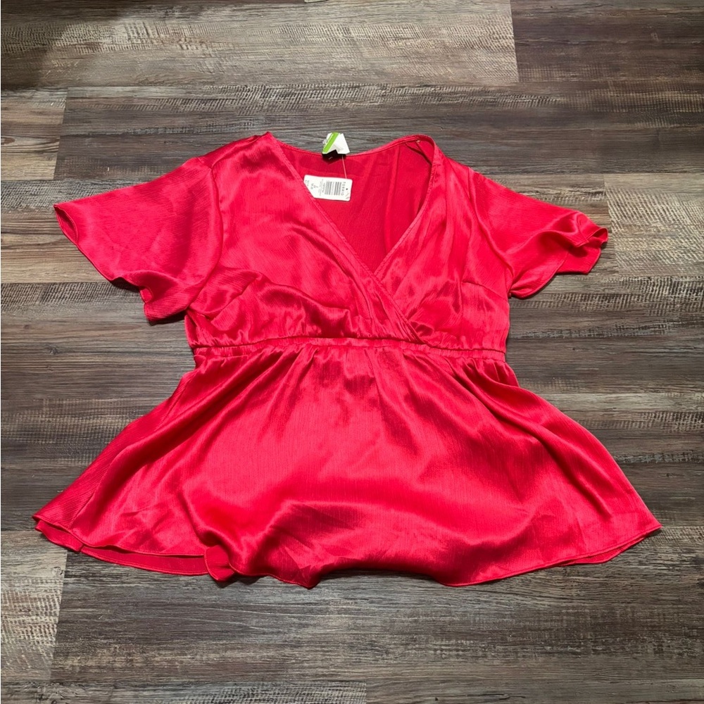 Elegant Red Women's Top